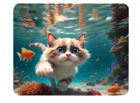 Коврик для мыши Cactus Fish Cat рисунок 300x250x3мм (CS-MPC-D15M) фото