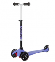Самокат-кикборд NOVATRACK 120H.DISCOKIDS.BVL20 детский, свет.колеса PU пер.120*24  задн.76*24мм,  эр фото