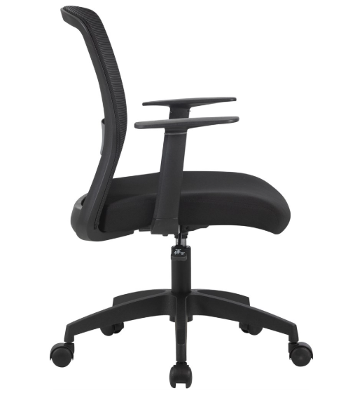 Кресло Cactus CS-MC333-BK черный сиденье черный сетка/ткань низк.спин. крестов. пластик пластик черн фото