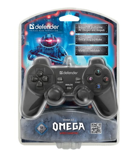 Геймпад DEFENDER Omega USB фото