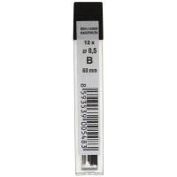 Грифели запасные 0,5 мм, B, KOH-I-NOOR, КОМПЛЕКТ 12 шт., 4152/B ,180999 фото