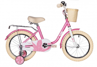 (м) Велосипед детский NOVATRACK 18"184MAPLE.PN5 розовый, полная защита цепи,тормоз нож.,крылья, бага фото