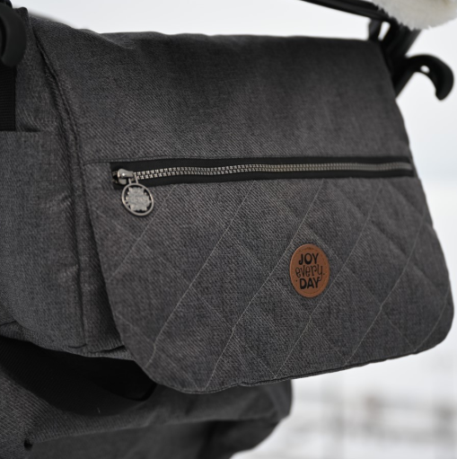 Санки-коляска "Joy every day J1/1" серый с кроликами фото