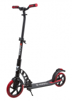 Самокат городской NOVATRACK 230FS.DEFT.BBK9 алюм., амортизатор, колеса 230*200 мм PU, эргономичный Y фото