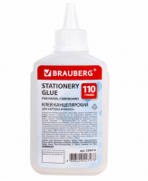 Клей канцелярский силикатный BRAUBERG "Standard" (для бумаги, картона) 110 г, 228416 фото