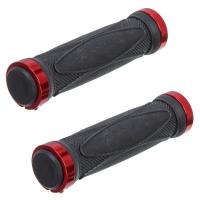 Грипсы STG, HL-G202, 130 мм, черный/красный, инд.уп. Х68693-5 фото