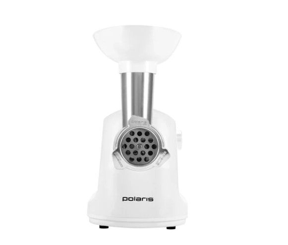 Мясорубка POLARIS PMG 1875 RUS (шинковки), белый купить ЦИТ Мясорубка POLARIS PMG 1875 RUS (шинковки), белый фото