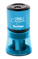 Точилка пластиковая Berlingo "TimeCapsule" 2 отверстия, контейнер, ассорти фото
