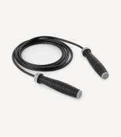 Скакалка STARFIT RP-601 ПВХ, с утяжелителями, 3 м, черный фото