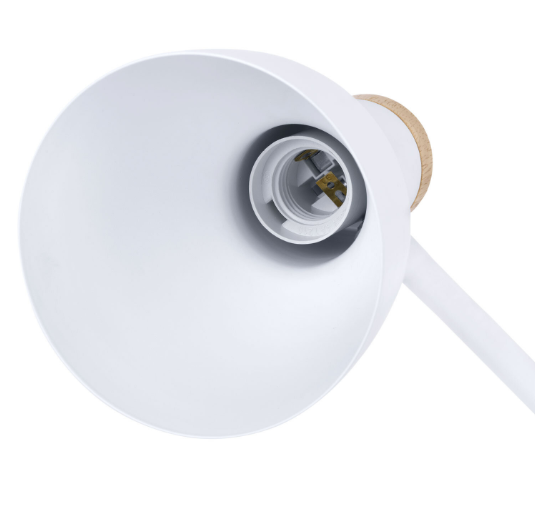 Лампа настольная SONNEN BR-372, на подставке,E27, белый, 40 см, 238447 фото