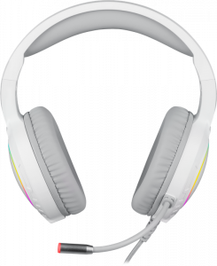 Игровые наушники с микрофоном REDRAGON Mento Белый RGB 3.5мм фото