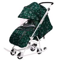 Санки-коляска Ника Наши детки 3-1К скандинавский зеленый НДТ3-1К/6 фото