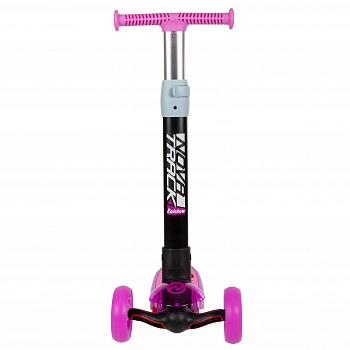 Самокат-кикборд NOVATRACK 120PROT.RAINBOW.PN22 с прозрачной платформой, подростковый, складной механ фото