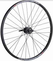 Колесо 27,5" STG заднее(без резины), двустенный алюм.обод 32 отв., пром.подшибн., алюм., втулка STG  фото