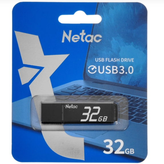 USB флеш-накопитель 32GB Netac U351 черный USB 3.0 NT03U351N-032G-30BK фото