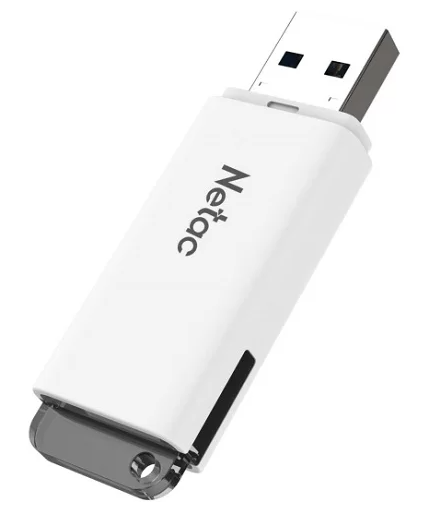 USB флеш-накопитель 64Gb Netac U185 белый USB 3.0 (NT03U185N-064G-30WH) фото