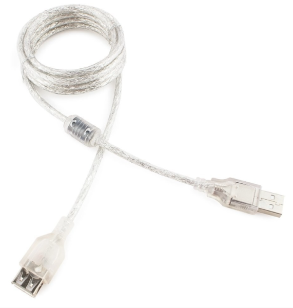 Удлинитель USB 2,0 0.75м Cablexpert CCF-USB2-AMAF-TR-0.75M фото