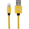 Кабель USB - Lightning Qumo MFI С48 1м оплетка металл желтый купить ЦИТ Кабель USB - Lightning Qumo MFI С48 1м оплетка металл желтый фото