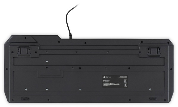 Клавиатура Оклик 715G черный USB Multimedia for gamer LED фото