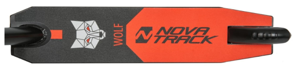 Самокат трюковый NOVATRACK 110P.WOLF.BOR9 PU колеса 110 мм с пластик.ободом плотностью 84A, abec7, з фото