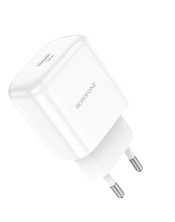 Сетевое зарядное устройство Borofone BN3 Premium QC3.0. PD20W, кабель Type-C - Lightning фото