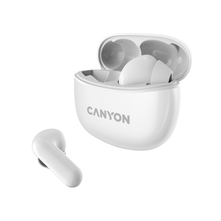 Беспроводные bluetooth наушники Canyon TWS-5 (DF1CNSTWS5W) Белый фото