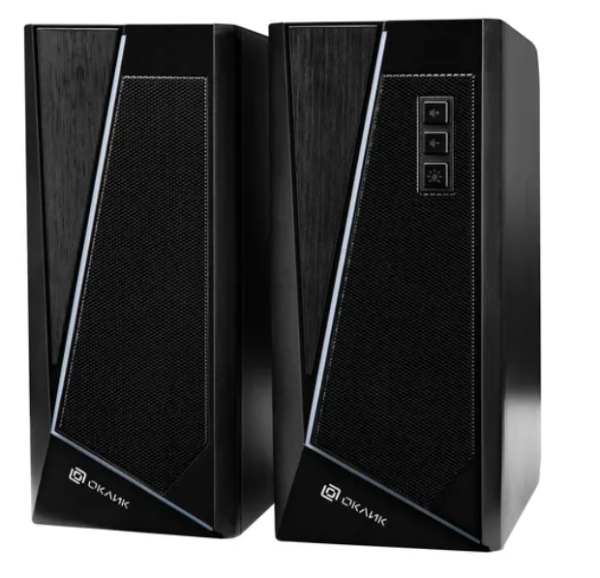 Колонки Оклик OK-125 2.0 черный 12Вт фото