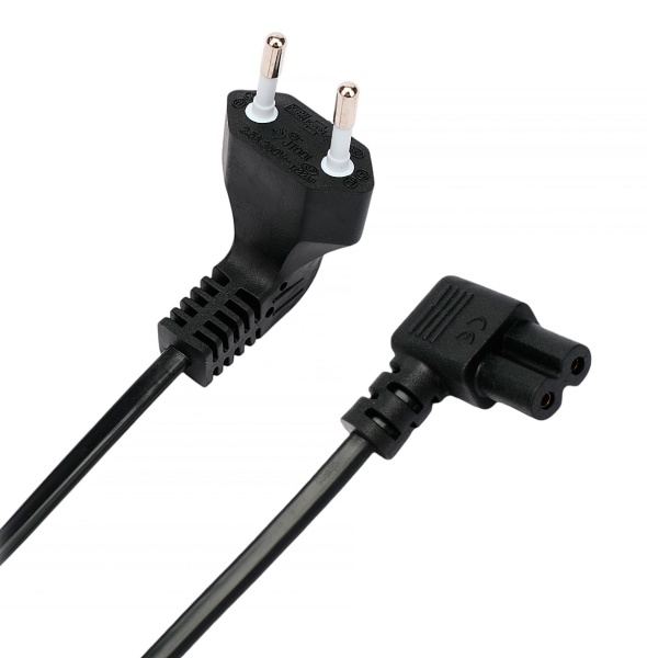 Кабель питания для ноутбуков, аудио/видео техники Cablexpert PC-184A-VDE-1.8M угловой фото