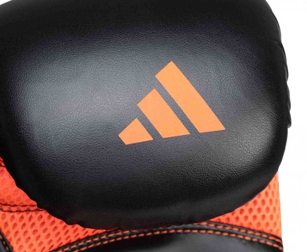 Перчатки боксерские Adidas Hybrid 80 черно-красные 12 унций фото