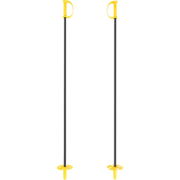 Лыжи детские Вираж-спорт желтые с палками 100/100 фото