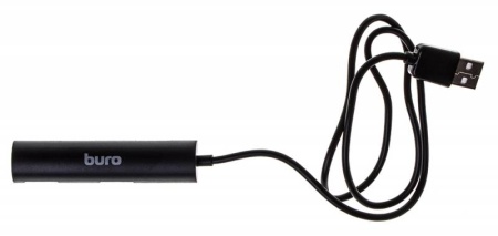 Разветвитель USB 2.0 Buro BU-HUB4-0.5R-U2.0 4порт. черный фото