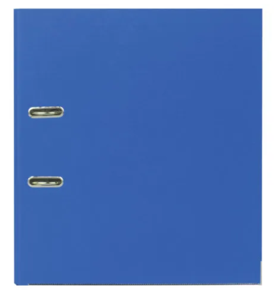 Папка-регистратор BRAUBERG с покрытием из ПВХ, 80 мм, с уголком, синяя (удвоенный срок службы), 2271 фото