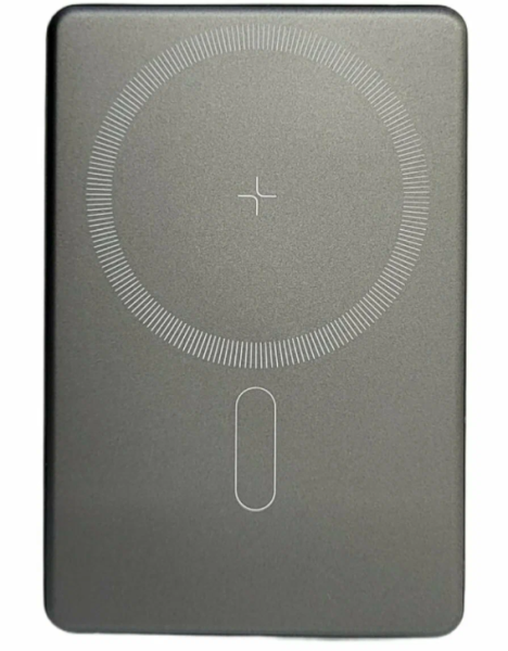 Аккумулятор внешний AKSBERRY E501 с MagSafe 5000 mAh серый 6900293340019 фото