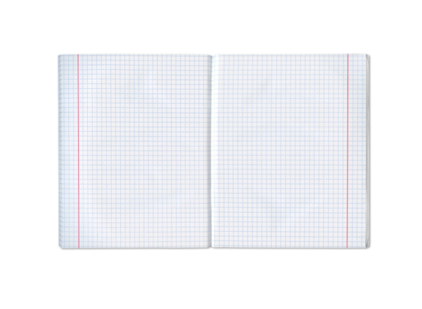 Тетрадь А5 48л. скоба, офсет №1, клетка, с полями, STAFF, СИНИЙ, 403414 фото