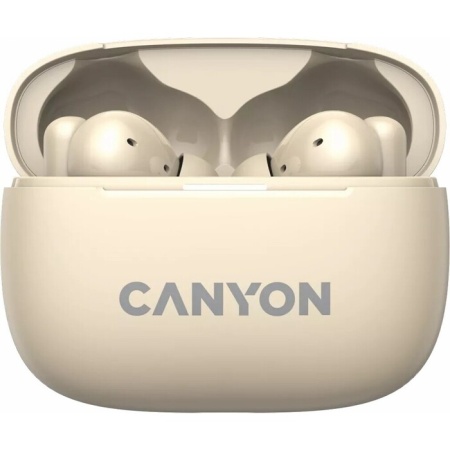 Беспроводные bluetooth наушники Canyon OnGo TWS-10 ANC Бежевый (CNSTWS10BG) фото