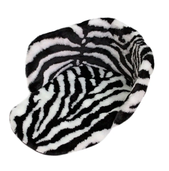 Сиденье для санок универсальный, мех, принт: зебра фото