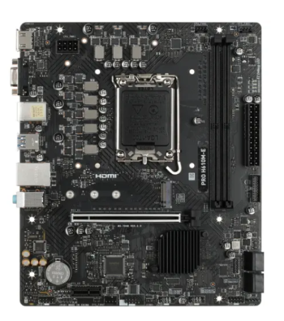 Материнская плата MB MSI PRO H610M-E <S-1700 Intel H610 2xDDR5 mATX AC`97 8ch(7.1) GbLAN+VGA+HDMI> фото