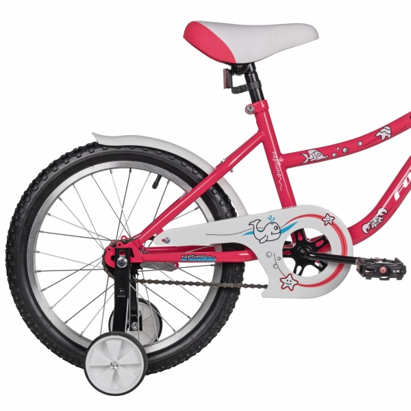 (м) Велосипед детский FOXX 18"183NEPTUNE.PN5 розовый, защита А-тип, короткие крылья, нет багажника фото