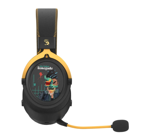 Игровые наушники с микрофоном A4 Bloody  MR595 Renegade черный мониторные BT/Radio фото