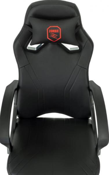 Кресло игровое Zombie 50 черный эко.кожа крестов. пластик пластик черный ZOMBIE 50 B  фото