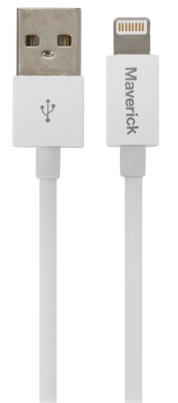 Кабель USB - Lightning "Maverick" 2м белый фото