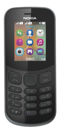 Мобильный телефон NOKIA 130 Dual Sim Black (Черный) фото