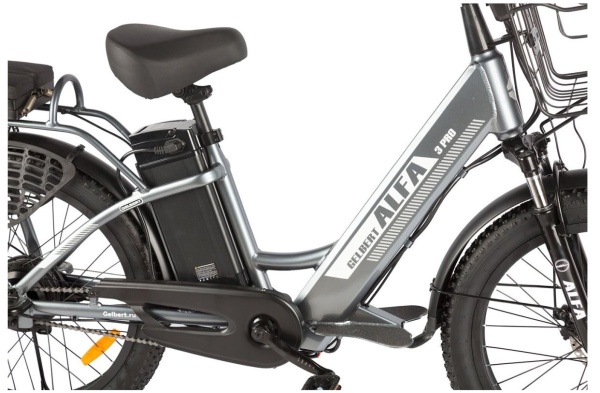 (м) Электровелосипед Gelbert ALFA 3 PRO (Серый-2937) фото