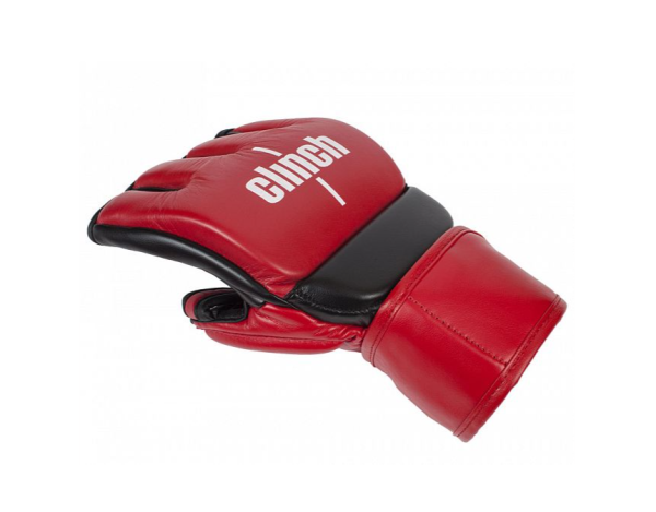 (м)Перчатки для смешанных единоборств Clinch Combat красно-черные (размер L/XL) C611  фото