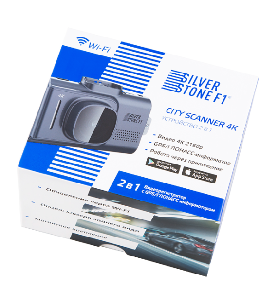 Видеорегистратор автомобильный SILVERSTONE F1 CityScanner 4K фото