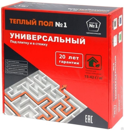 Нагревательная секция "Теплый пол №1" СТСП-21,4-300 (2-2,4 м²) фото