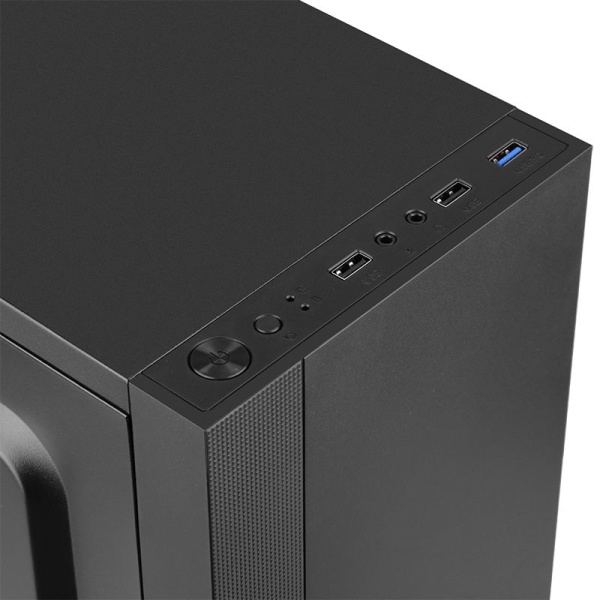 Корпус Accord K-16 черный без БП ATX 6x120mm 2xUSB2.0 1xUSB3.0 audio фото
