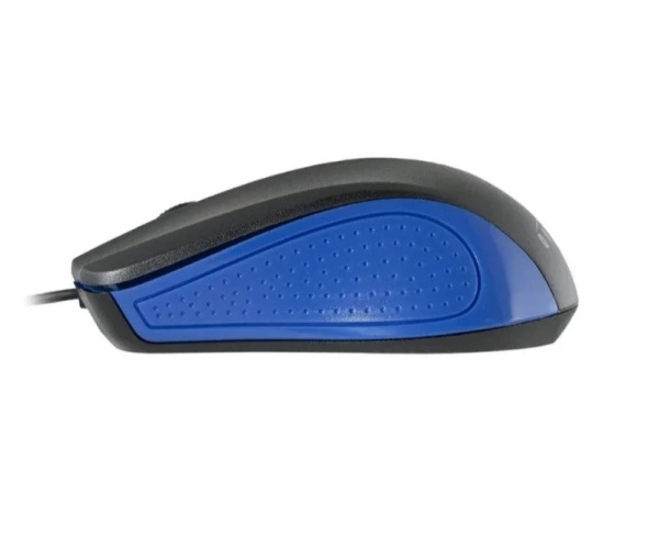 Мышь Oklick 225M черный/синий оптическая (1200dpi) USB  фото