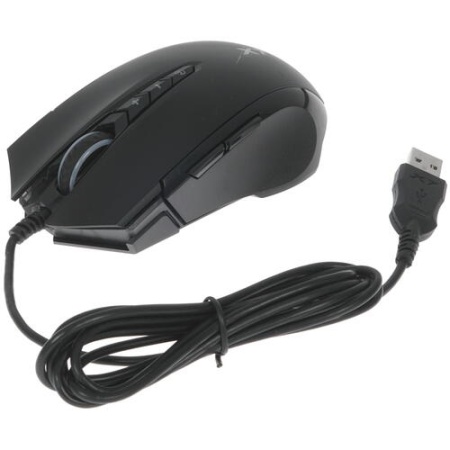 Мышь A4 Tech X89 черный оптическая (2400dpi) USB (8but) фото