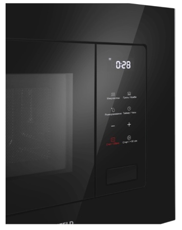 Микроволновая печь встраиваемая MAUNFELD MBMO820SGB10 черный фото